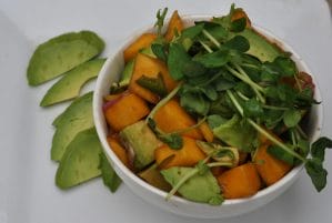 Mango, Avocado & Jalapeno Sprouts Salad