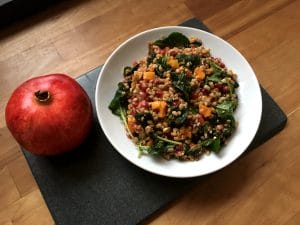Farro, Roasted Squash and Kale Salad