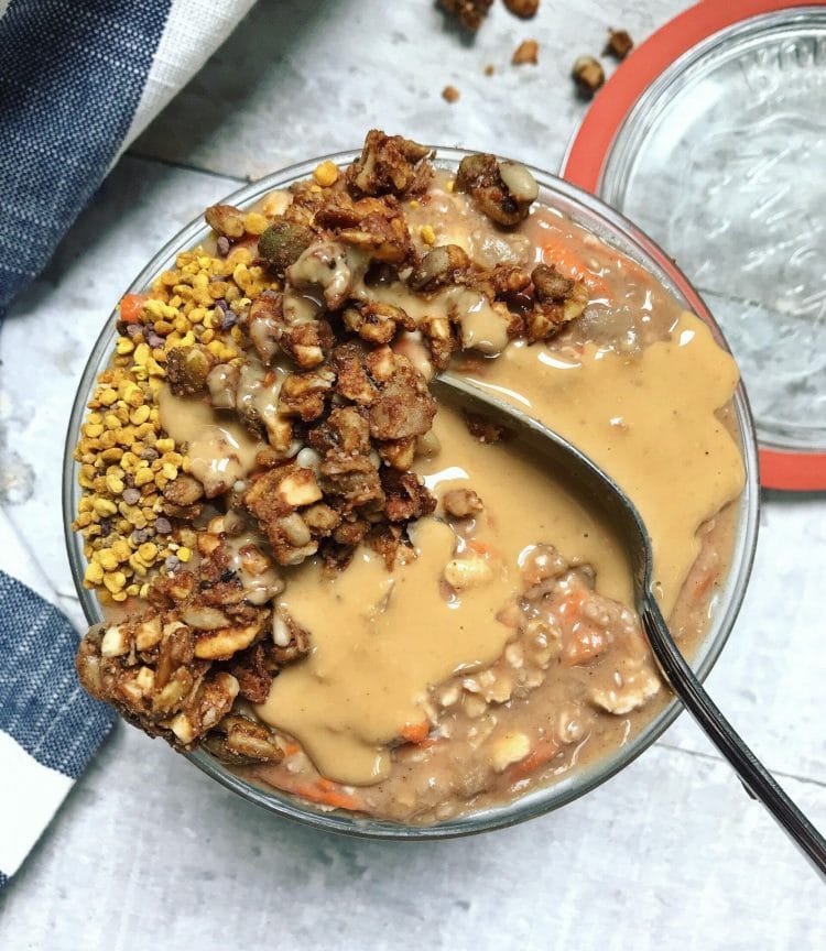 Carrot Cake Overnight Protein Oats – Memory Morsels