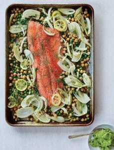 Slow-Roasted Salmon With Avocado Butter