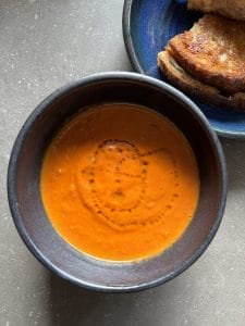 Soup of Roasted Summer Tomatoes and Herbs